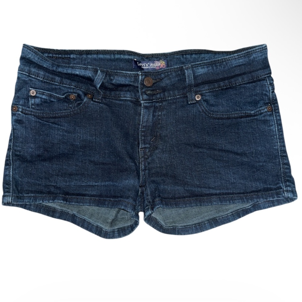 Levi's Women's Dark Indigo Denim Cutoff Shorts